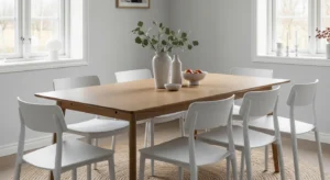 Scandinavian dining table modern design
