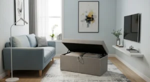 Storage ottoman living room