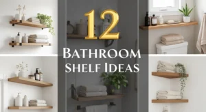 Bathroom shelf ideas for small spaces with modern storage and organization inspiration