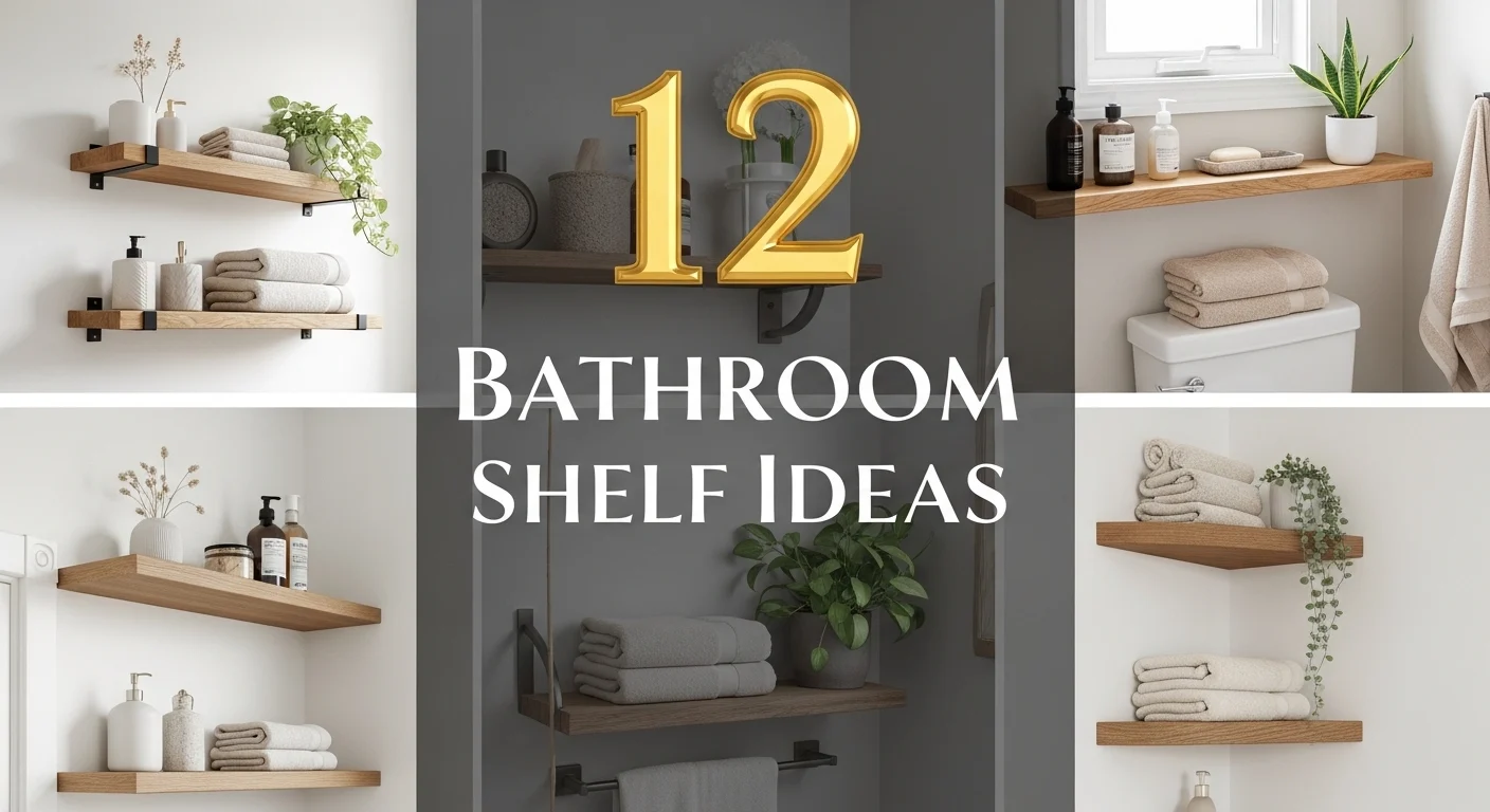 Bathroom shelf ideas for small spaces with modern storage and organization inspiration