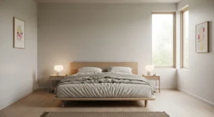 Minimal couple bedroom