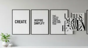 Typography wall art