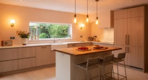 Peach kitchen paint color idea