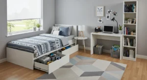 Storage teen bedroom