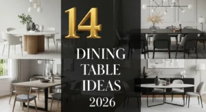 Modern dining table ideas 2026 with stylish home setup inspiration