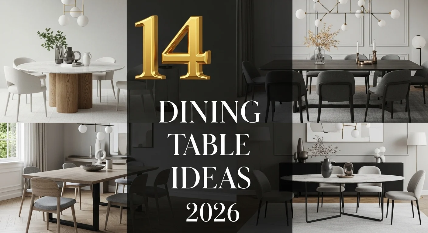 Modern dining table ideas 2026 with stylish home setup inspiration