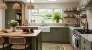 Earth tone kitchen design