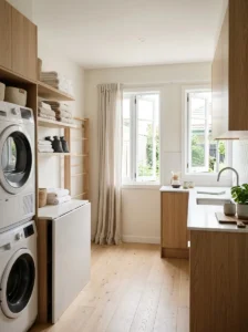 Fresh clean home with open windows and natural airflow removing odors naturally.