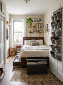 Smart storage ideas for organizing a small rental apartment
